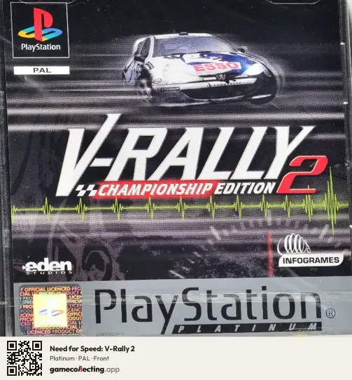 Need for Speed: V-Rally 2 PlayStation, PAL box front