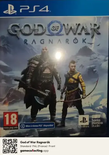 God of War Ragnarök PlayStation 4, France box front