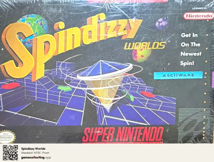 Spindizzy Worlds Super Nintendo Entertainment System, NTSC box front
