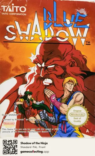 Shadow of the Ninja Nintendo Entertainment System, PAL box front