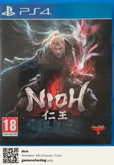 Nioh PlayStation 4, France box front