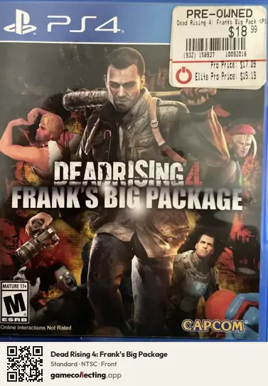 Dead Rising 4: Frank's Big Package PlayStation 4, NTSC box front