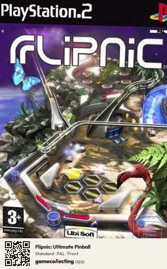Flipnic: Ultimate Pinball PlayStation 2, PAL box front