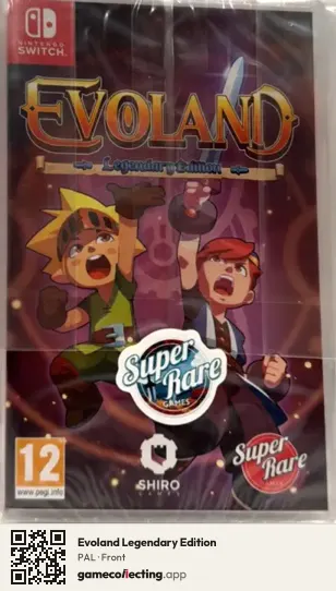 Evoland Legendary Edition Nintendo Switch, PAL box front