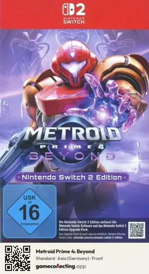 Metroid Prime 4: Beyond Nintendo Switch 2, Germany box front