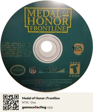 Medal of Honor: Frontline Nintendo GameCube, NTSC disc