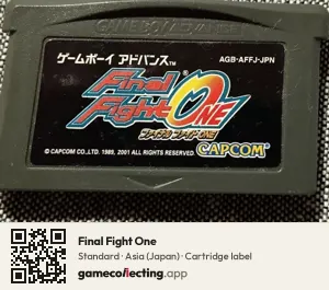 Final Fight One Game Boy Advance, Asia cartridge label