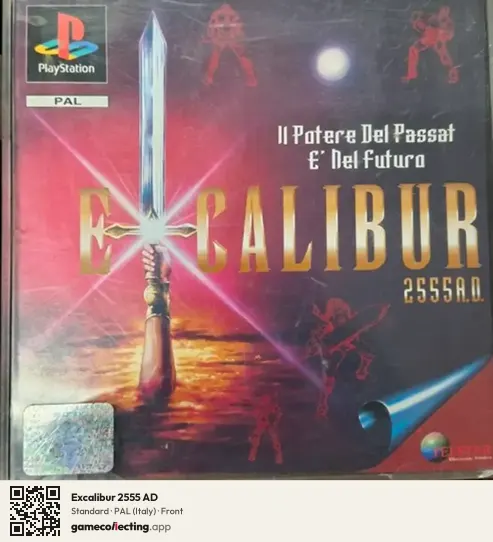 Excalibur 2555 AD PlayStation, Italy box front