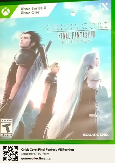 Crisis Core: Final Fantasy VII Reunion Xbox One, NTSC box front