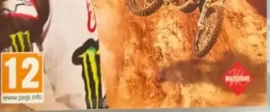 Monster Energy Supercross 2, the PEGI square on its front