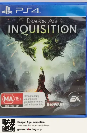 Dragon Age: Inquisition PlayStation 4, Australia box front