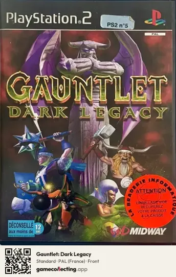 Gauntlet: Dark Legacy PlayStation 2, France box front
