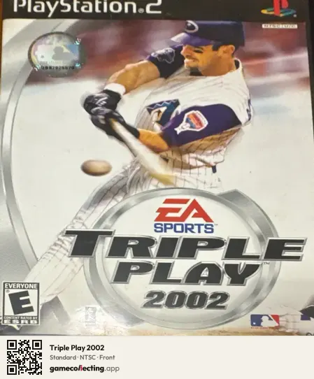 Triple Play 2002 PlayStation 2, NTSC box front