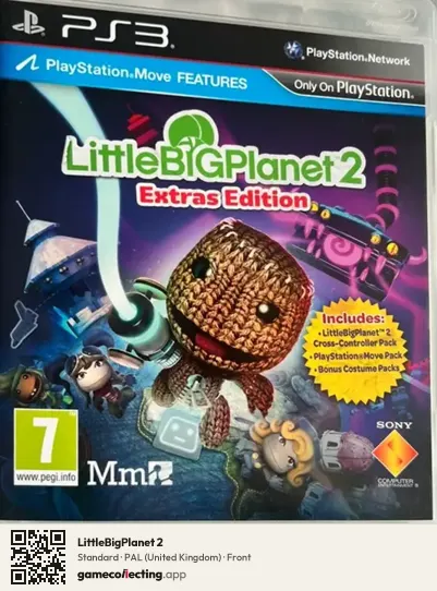 LittleBigPlanet 2 PlayStation 3, United Kingdom box front