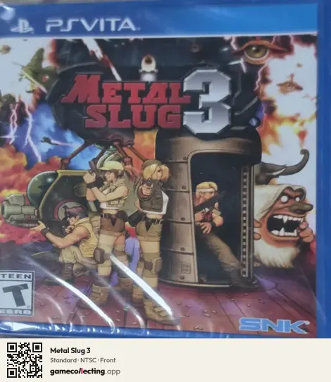 Metal Slug 3 PlayStation Vita, NTSC box front