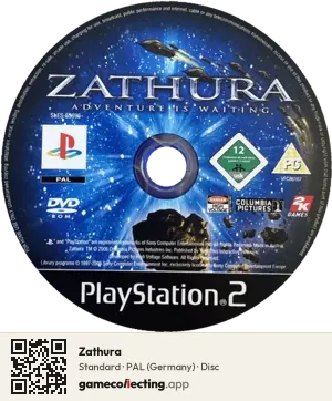 Zathura PlayStation 2, PAL disc