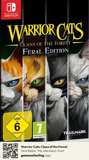 Warrior Cats: Clans of the Forest Nintendo Switch, Germany box front