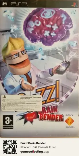 Buzz! Brain Bender PlayStation Portable, Poland box front