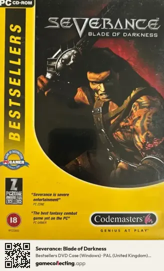 Severance: Blade of Darkness Computer, United Kingdom box front