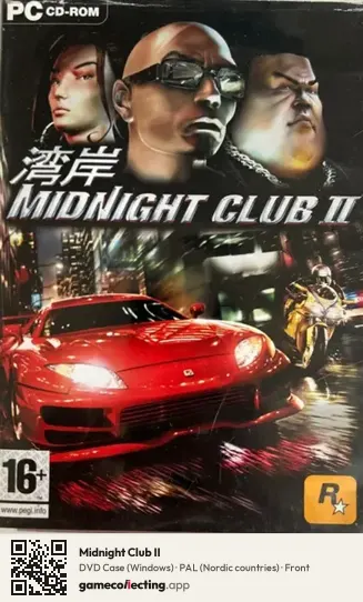Midnight Club II Computer, Nordic countries box front