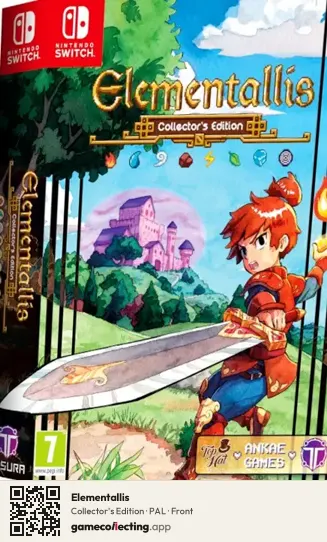 Elementallis Nintendo Switch, PAL box front