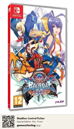 BlazBlue: Central Fiction Nintendo Switch, PAL box front