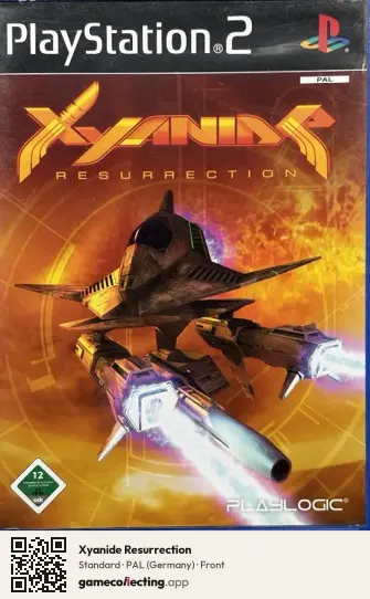 Xyanide Resurrection PlayStation 2, Germany box front