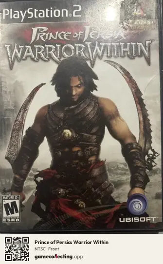 Prince of Persia: Warrior Within PlayStation 2, NTSC box front