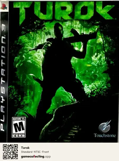 Turok PlayStation 3, NTSC box front