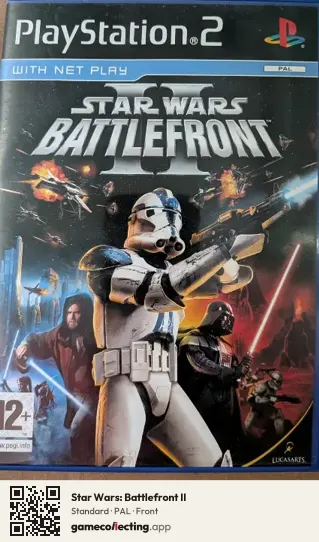 Star Wars: Battlefront II PlayStation 2, PAL box front