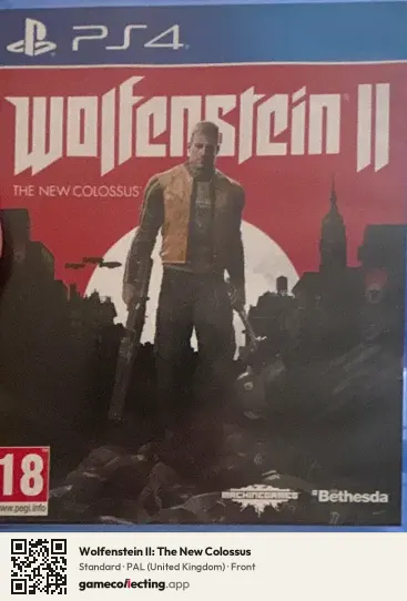 Wolfenstein II: The New Colossus PlayStation 4, United Kingdom box front