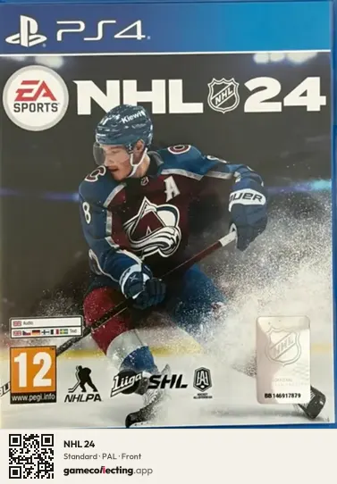 NHL 24 PlayStation 4, PAL box front