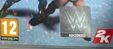 WWE 2K Battlegrounds, the USK square on its front