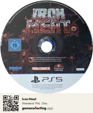 Iron Meat PlayStation 5, PAL disc