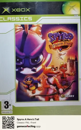 Spyro: A Hero's Tail Xbox, PAL box front