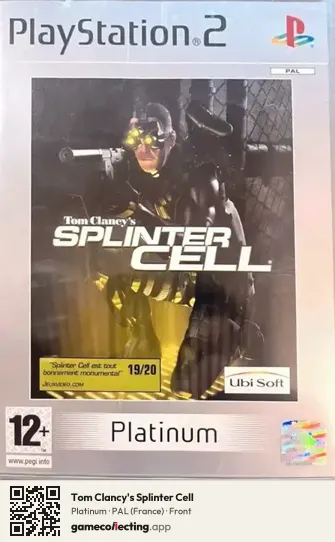 Tom Clancy's Splinter Cell PlayStation 2, France box front