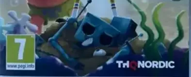 SpongeBob SquarePants: Battle for Bikini Bottom: Rehydrated, the PEGI square on its front