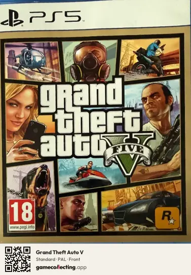Grand Theft Auto V PlayStation 5, PAL box front