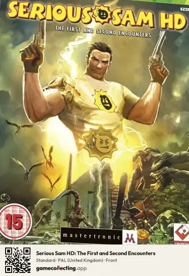 Serious Sam HD: The First and Second Encounters Xbox 360, United Kingdom box front