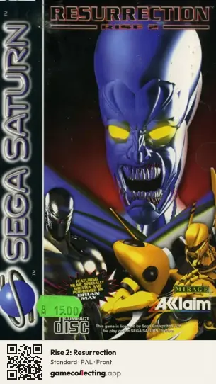 Rise 2: Resurrection Sega Saturn, PAL box front