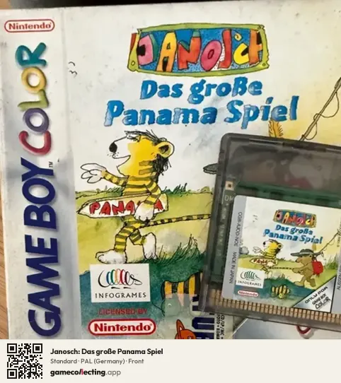 Janosch: Das große Panama Spiel Game Boy Color, Germany box front