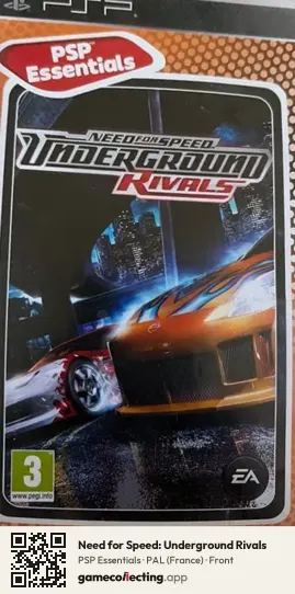 Need for Speed: Underground Rivals PlayStation Portable, France box front