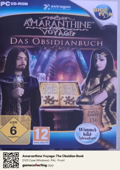 Amaranthine Voyage: The Obsidian Book Computer, PAL box front