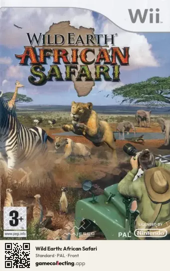 Wild Earth: African Safari Nintendo Wii, PAL box front