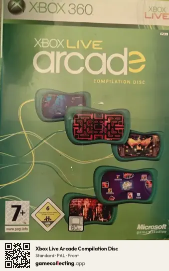 Xbox Live Arcade Compilation Disc Xbox 360, PAL box front