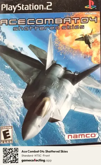 Ace Combat 04: Shattered Skies PlayStation 2, NTSC box front