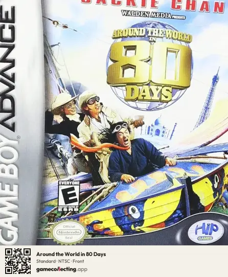 Around the World in 80 Days Game Boy Advance, NTSC box front