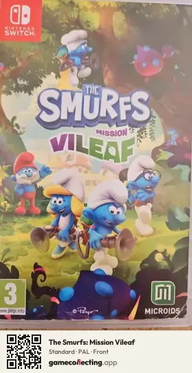 The Smurfs: Mission Vileaf Nintendo Switch, PAL box front