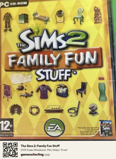 The Sims 2: Family Fun Stuff Computer, Italy box front