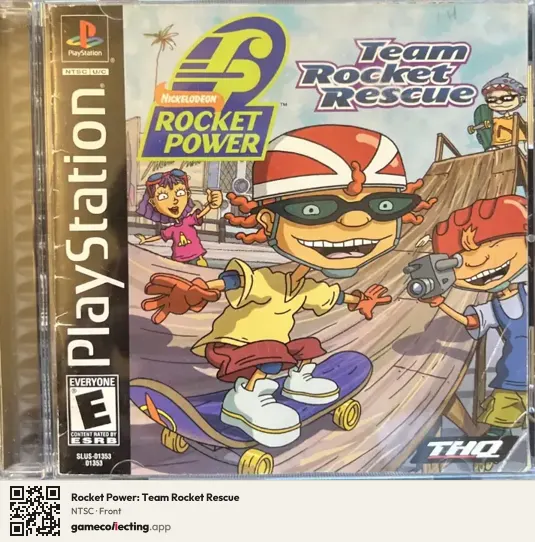 Rocket Power: Team Rocket Rescue PlayStation, NTSC box front